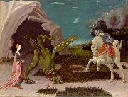 paolo uccello A gothicizing tendency of Uccello art is nowhere more apparent than in Saint George and the Dragon Spain oil painting artist